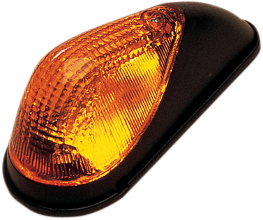 K&S TECHNOLOGIES Mini Wing Marker Lights - Black/Amber 25-8083