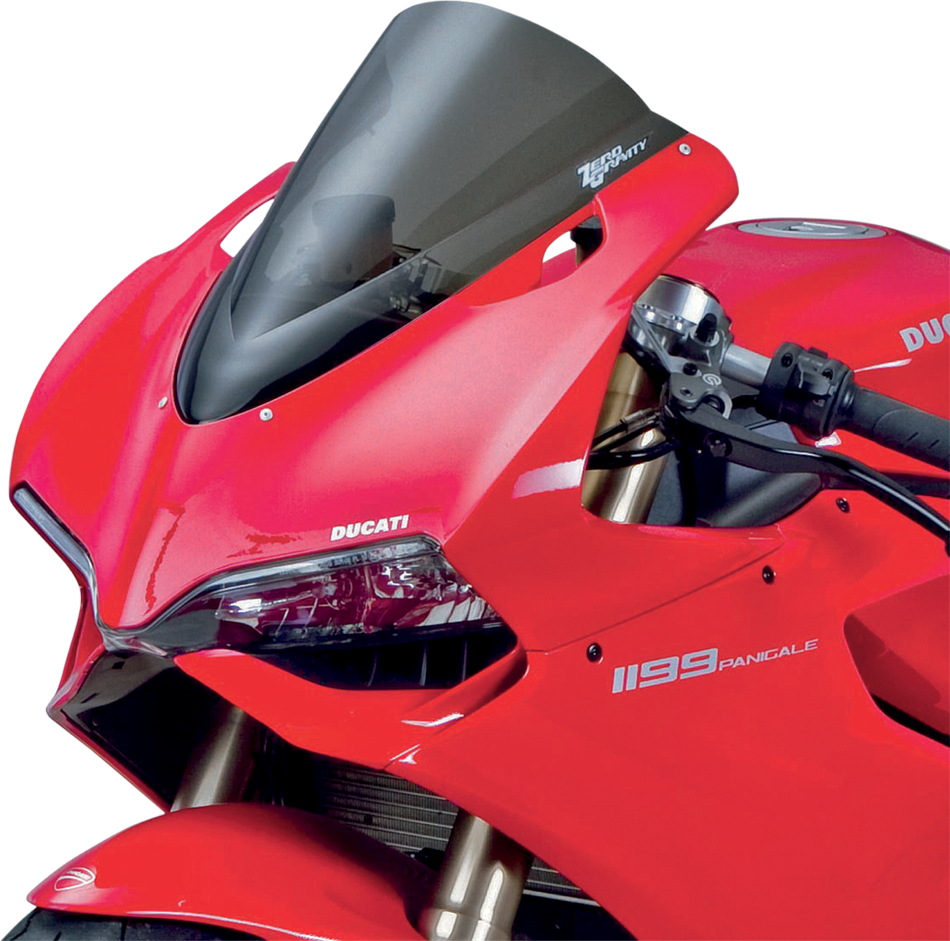 Zero Gravity Double Bubble Windscreen - Smoke - Panigale 16-738-02