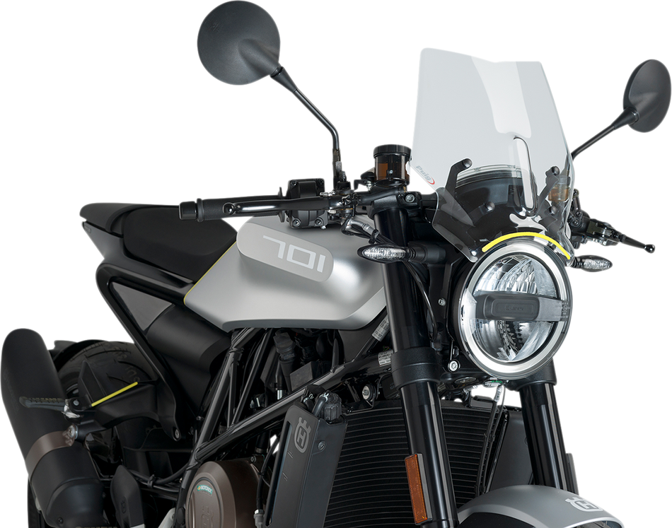 PUIG HI-TECH PARTS New Generation Windscreen - Clear - Husqvarna 9750W