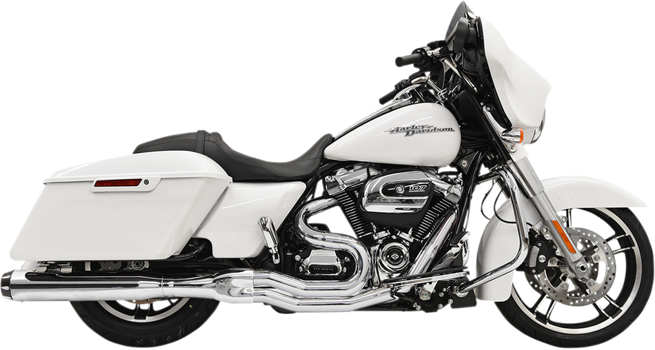 BASSANI XHAUST B4 2:1 Exhaust - Chrome - Straight Can 1F58R