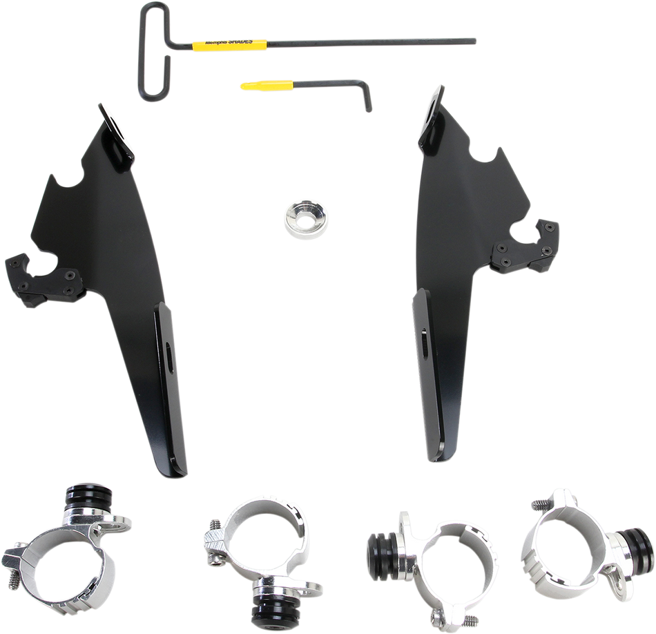 MEMPHIS SHADES Batwing - Mounting Kit - Black - XL883 MEB2004