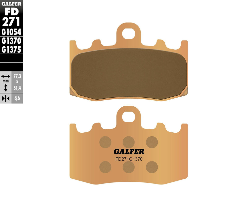 GALFER Brake Pads Sintered Fd271g1370 FD271G1370