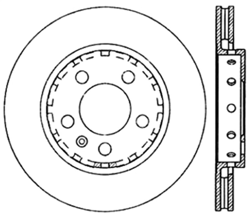 StopTech Slotted & Drilled Sport Brake Rotor 127.33069L