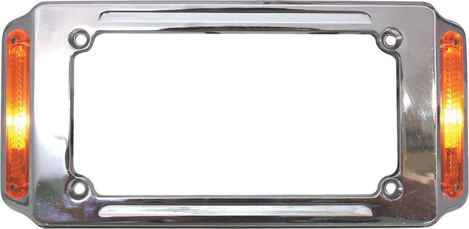 HARDDRIVE License Frame Louvered Aluminum 28-6027A