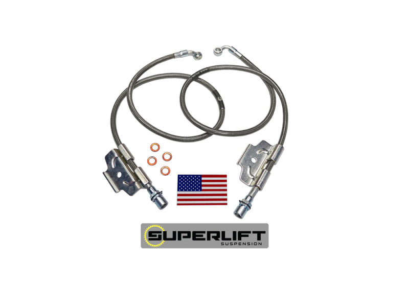 Superlift 03-13 Dodge Ram 2500/3500 w/ 4-6in Lift Kit (Pair) Bullet Proof Brake Hoses 91600