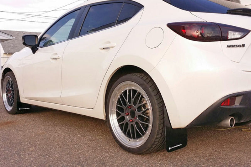 Rally Armor 14-18 Mazda3/Speed3 Black UR Mud Flap w/ Red Logo MF31-UR-BLK/RD