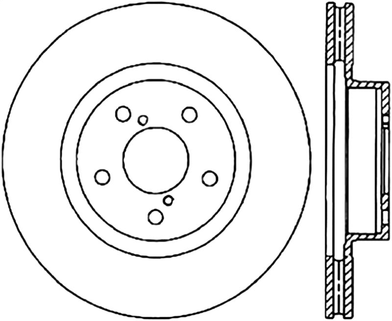 Stoptech 06-08 Subaru Legacy Wagon/Sedan 2.5i Front Cyro Performance Rotor 120.47021CRY