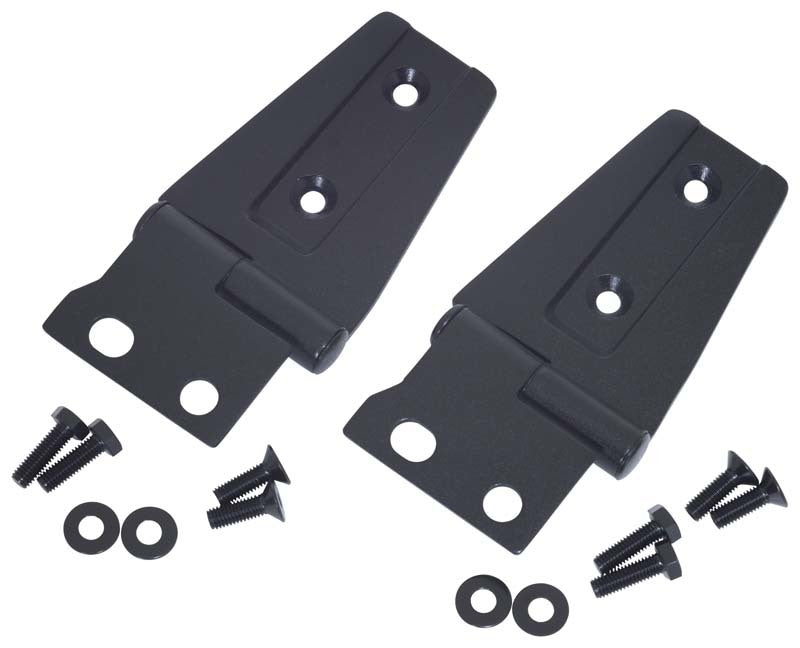 Kentrol 07-18 Jeep Wrangler JK Hood Hinge Pair - Textured Black 80572