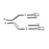 MagnaFlow Axle-Back, SS, 3in, Quad Split Rear 3.5 Tips 2015 Dodge Challenger incl SRT Hellcat 19206