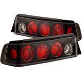 ANZO 1988-1991 Honda Civic Taillights Black 221053
