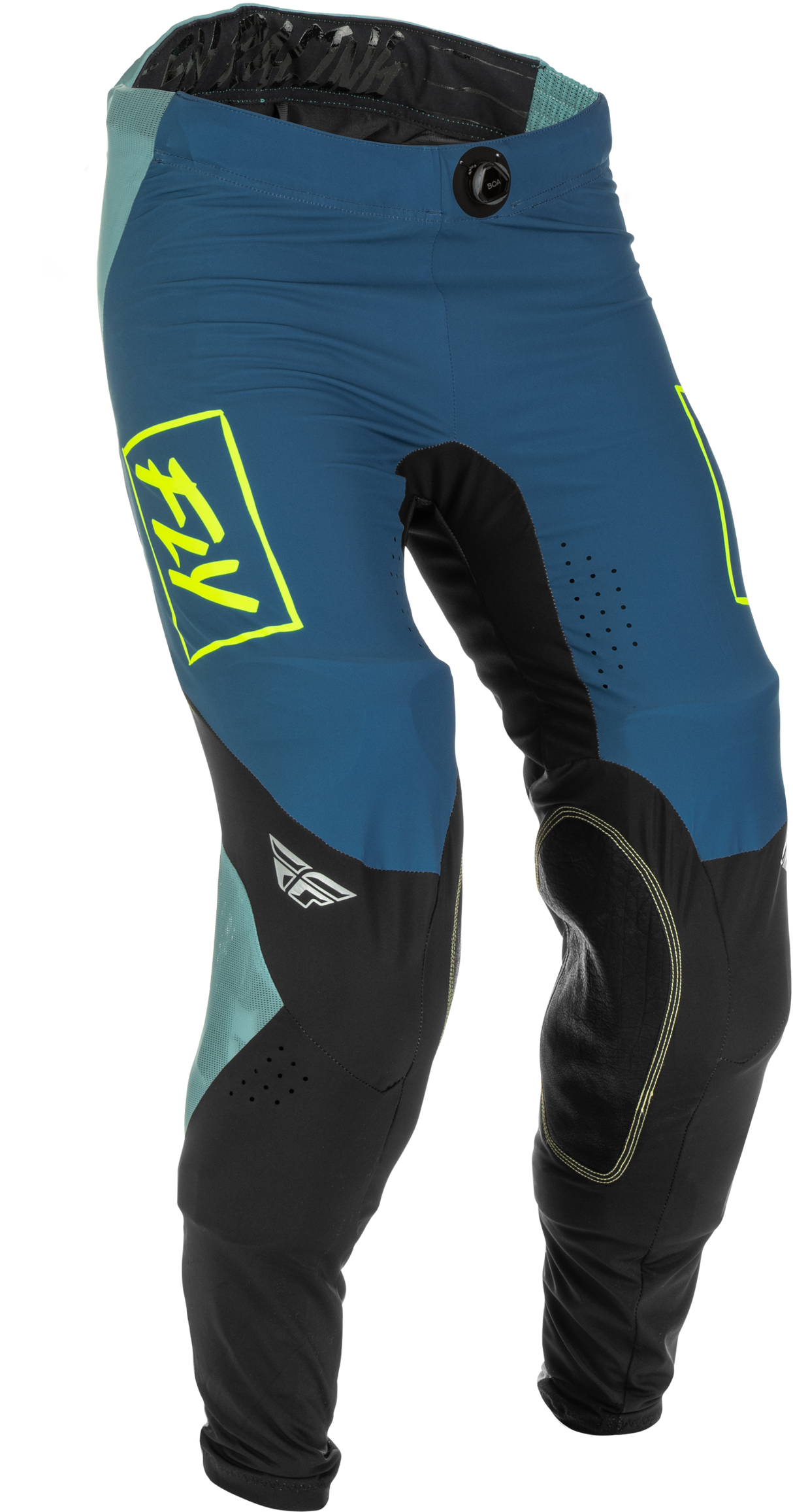 FLY RACING Lite Pants Grey/Teal/Hi-Vis Size 34 375-73134