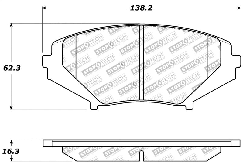 StopTech Performance 04-07 RX-8 Front Pads 309.1009