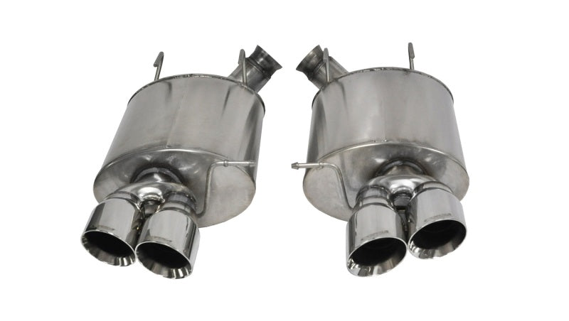 Corsa 13-13 Ford Mustang Shelby GT500 5.8L V8 Polished Sport Axle-Back Exhaust 14321