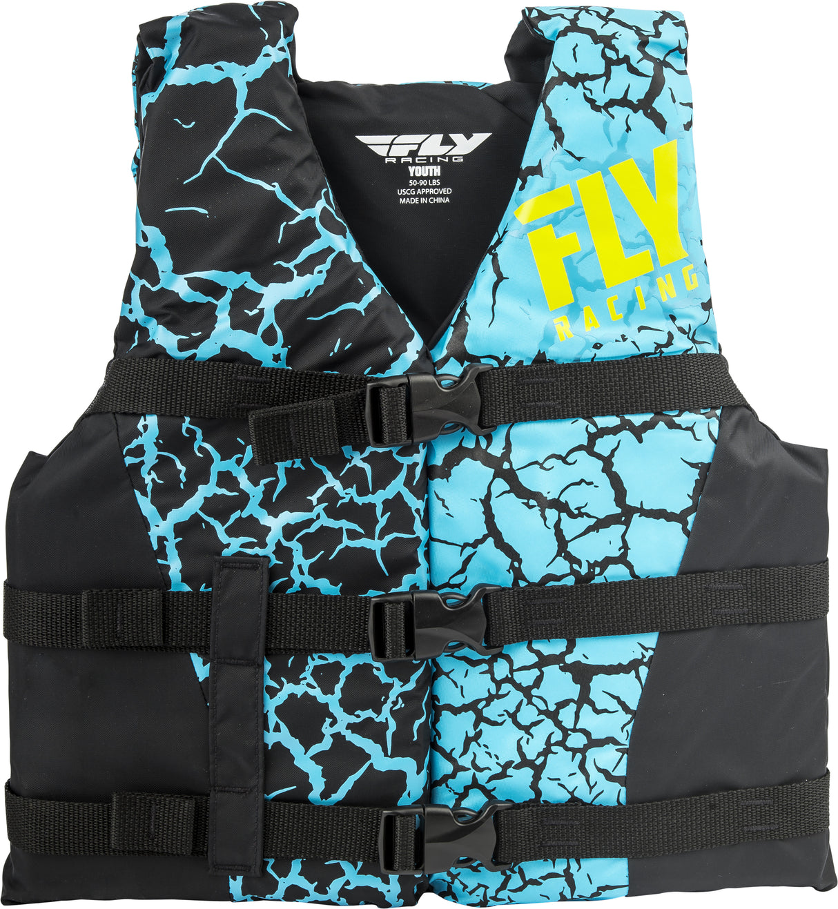 FLY RACING Nylon Life Jacket Blue/Black Youth 112224-500-002-18