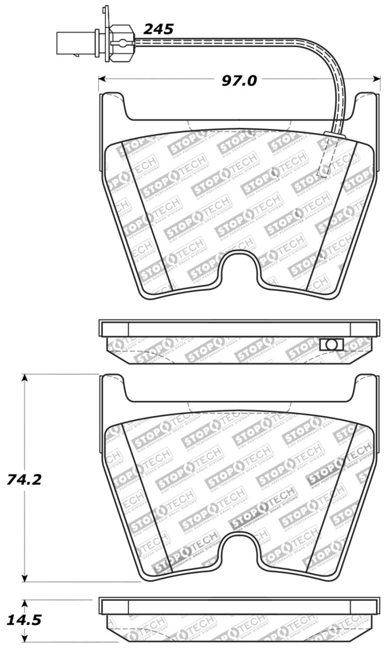 StopTech Performance Brake Pads 309.1029