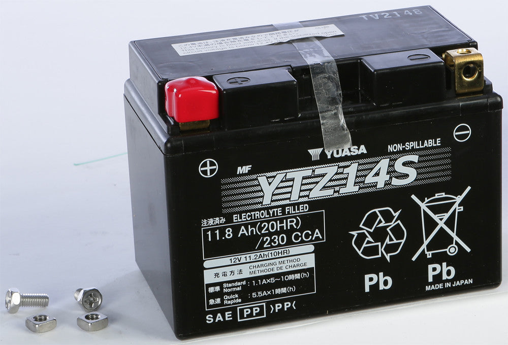 YUASA Battery Ytz14s Sealed Factory Activated YUAM72Z14