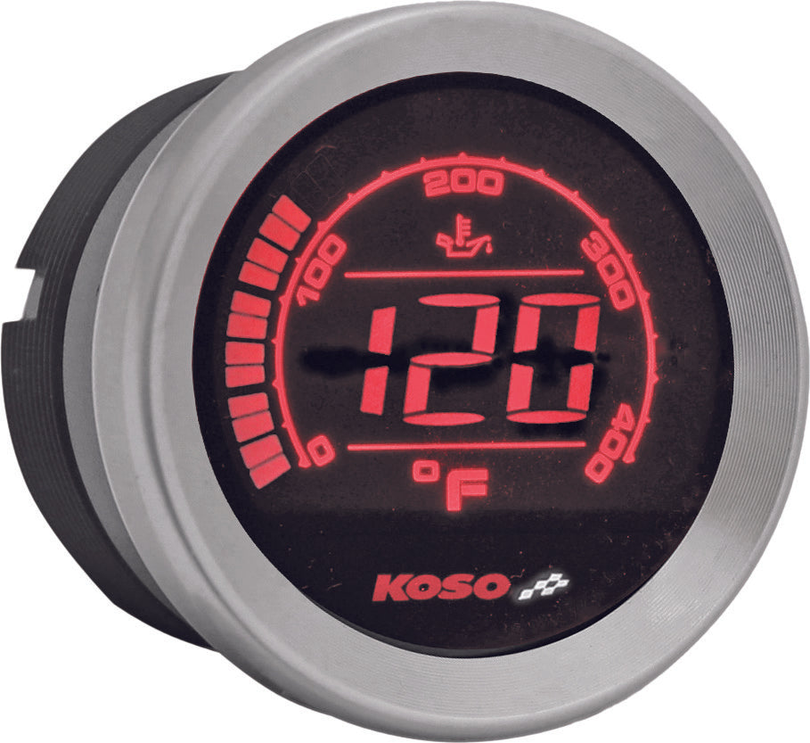 KOSOHd-02t 2'' Oil Temp Gauge Silver BezelBA050500