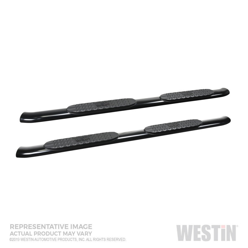 Westin 19-20 Chevrolet/GMC Silverado/Sierra 1500 Double Cab PRO TRAXX 4 Oval Nerf Step Bars - Black 21-24125