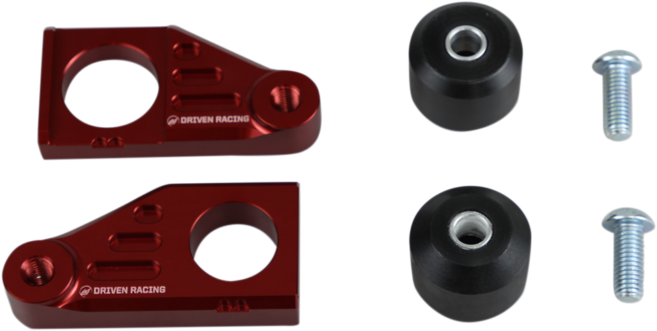 DRIVEN RACING Axle Block Sliders - Honda - Red DRAX-120-RD