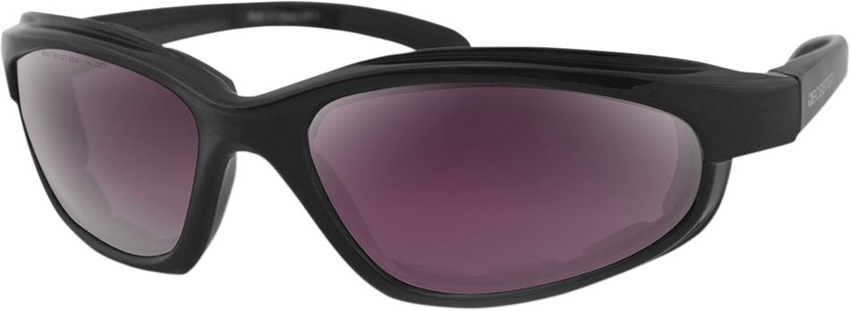 Gafas de sol BOBSTER Fat Boy - Negro mate - Púrpura/Plata Revo EFB004H 