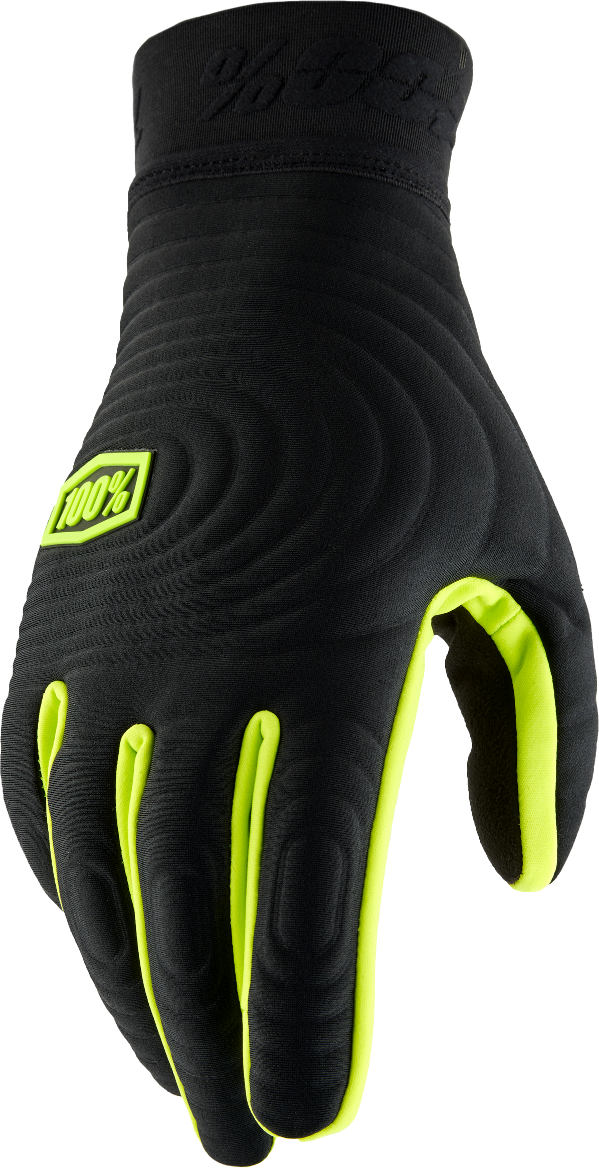 100% Brisker Xtreme Gloves Black/Fluo Yellow Xl 10030-00004
