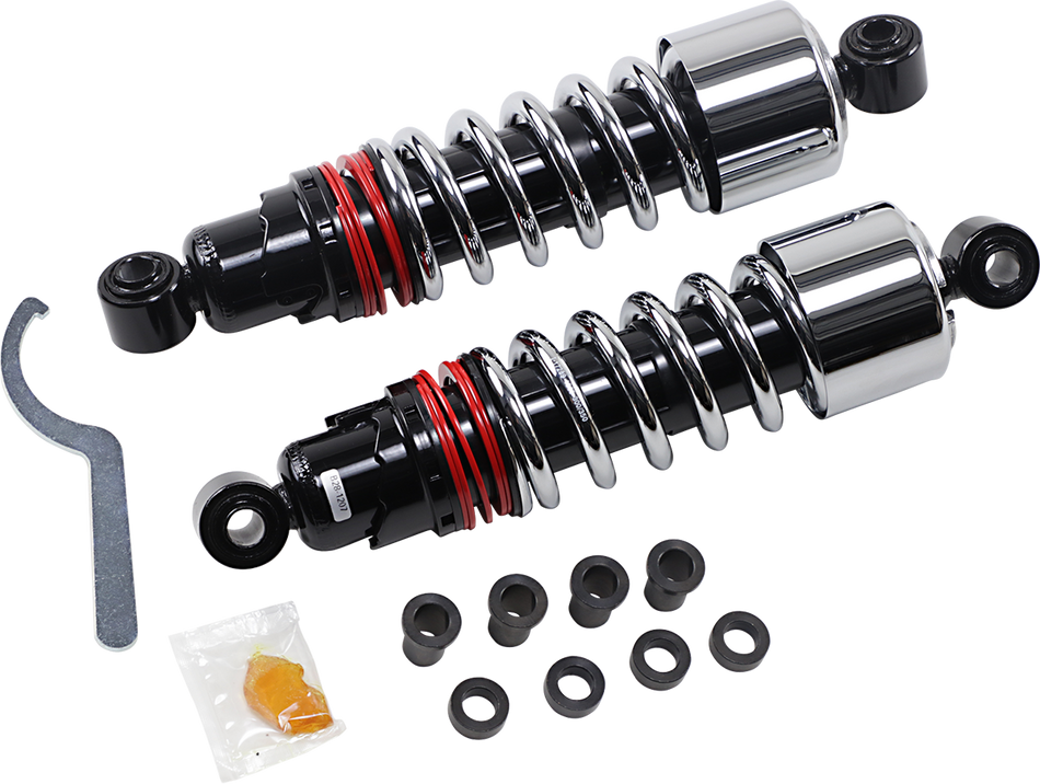 BURLY BRAND Slammer Plus Shocks - Chrome - FXD B28-1207