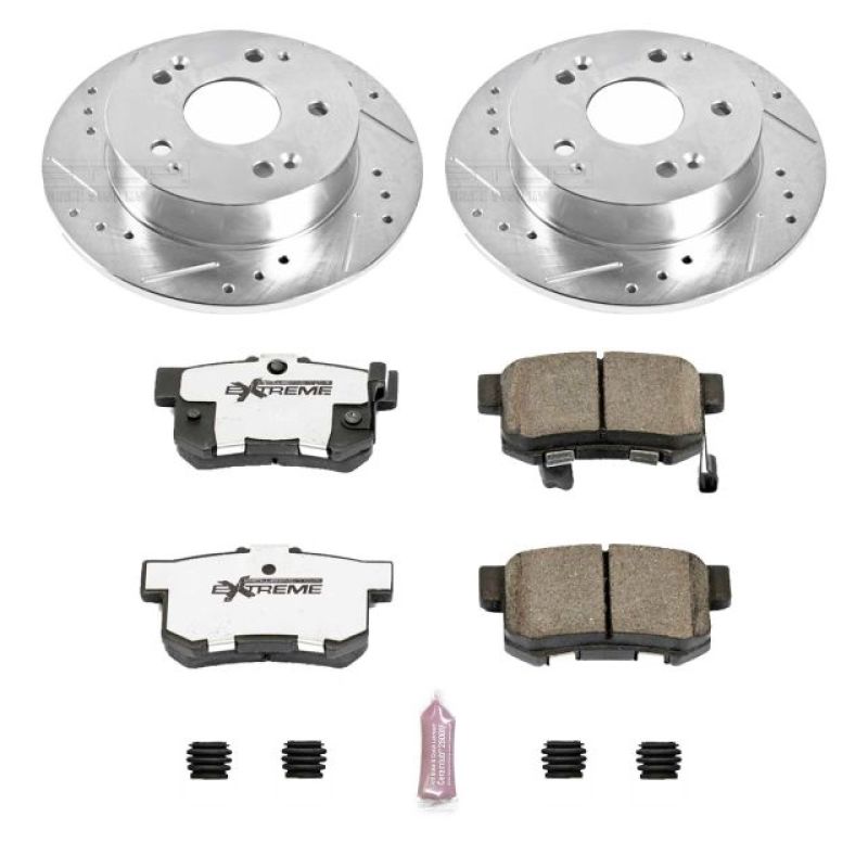 Power Stop 97-01 Acura Integra Rear Z26 Street Warrior Brake Kit K2270-26
