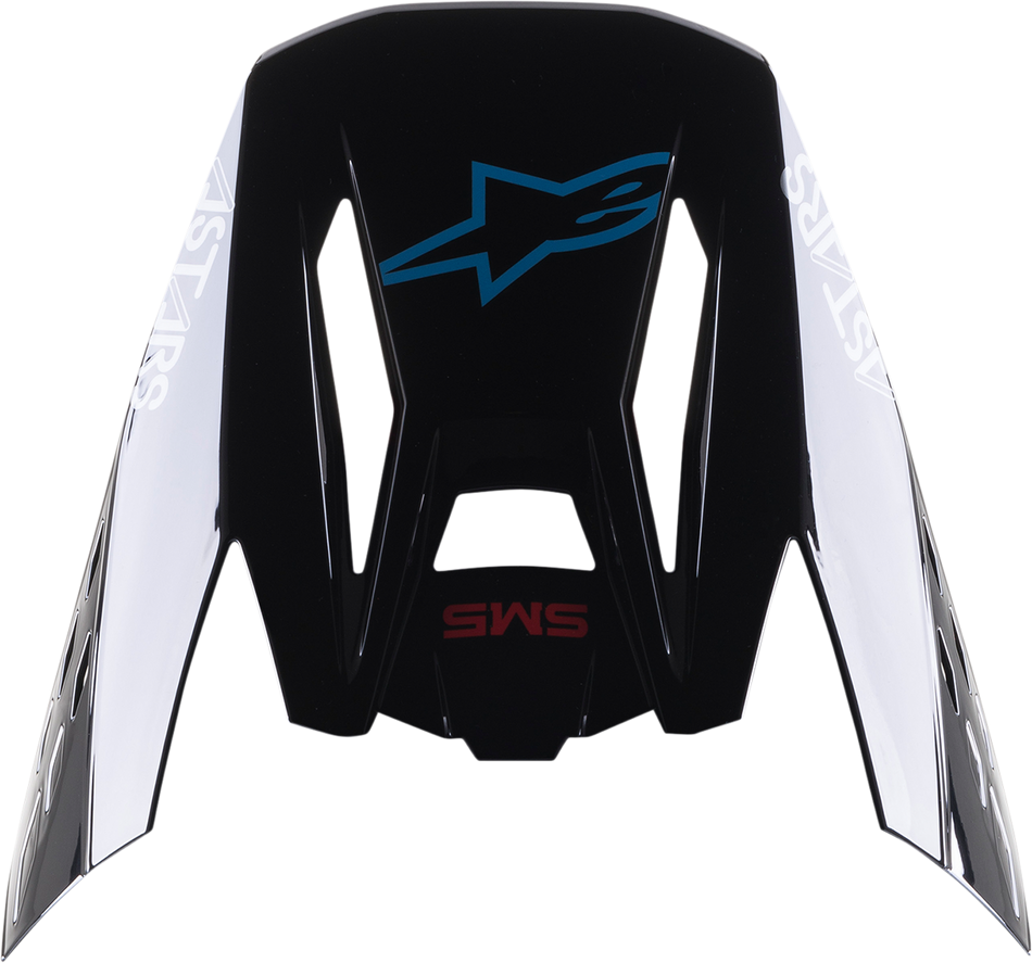 ALPINESTARS SM5 Visor - Bond - Black/Red/Cyan 8983422-1281