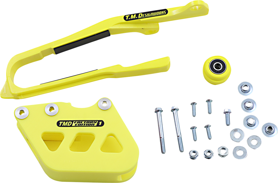 T.M. DESIGNWORKS Chain Guide/Slider - Suzuki - Yellow SCP-OR2-YL