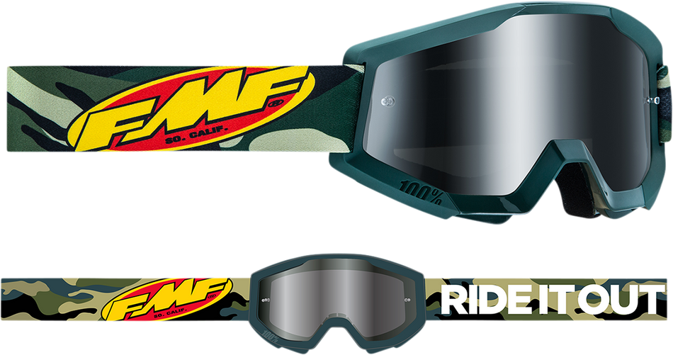 FMF PowerCore Goggles - Assault - Camo - Silver Mirror F-50051-00001 2601-3011