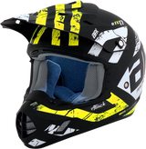AFX FX-17 Helmet - Attack - Matte Black/Hi-Vis Yellow - Large 0110-7175