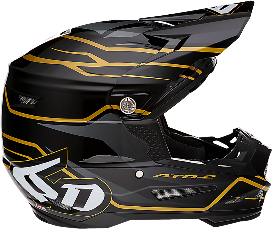 6D ATR-2 Helm - Phase - Schwarz/Gold - XL 12-2808 