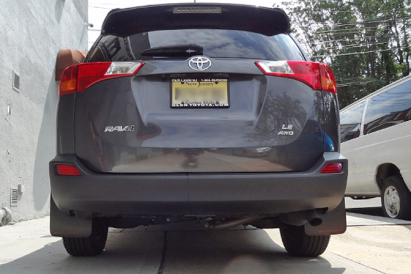 Rally Armor 16-18 Toyota RAV4 Black UR Mud Flap w/ Grey Logo MF44-UR-BLK/GRY