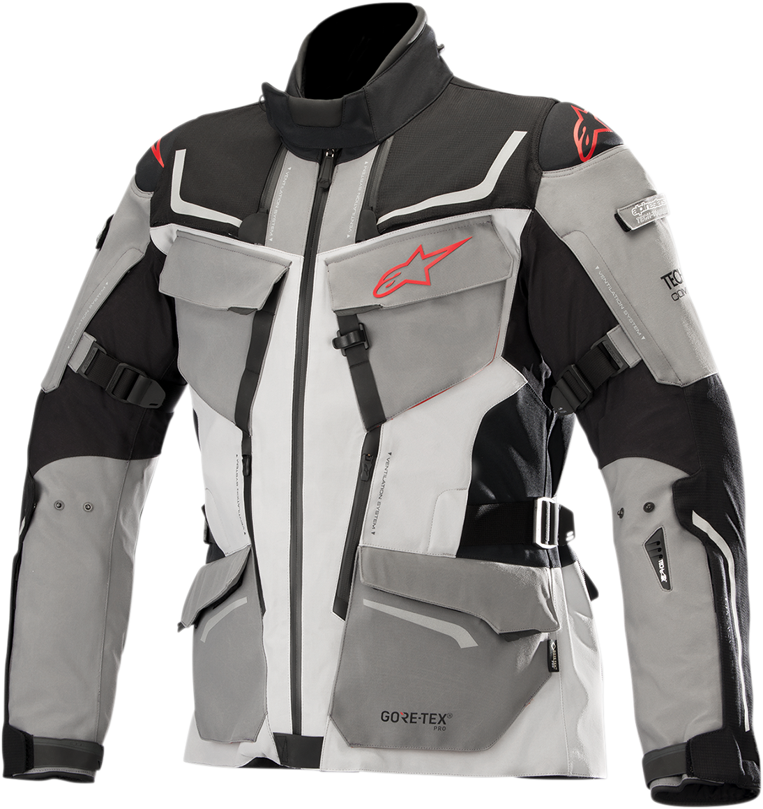 ALPINESTARS Revenant Jacke - Schwarz/Grau/Rot - Medium 3603518-1193-M