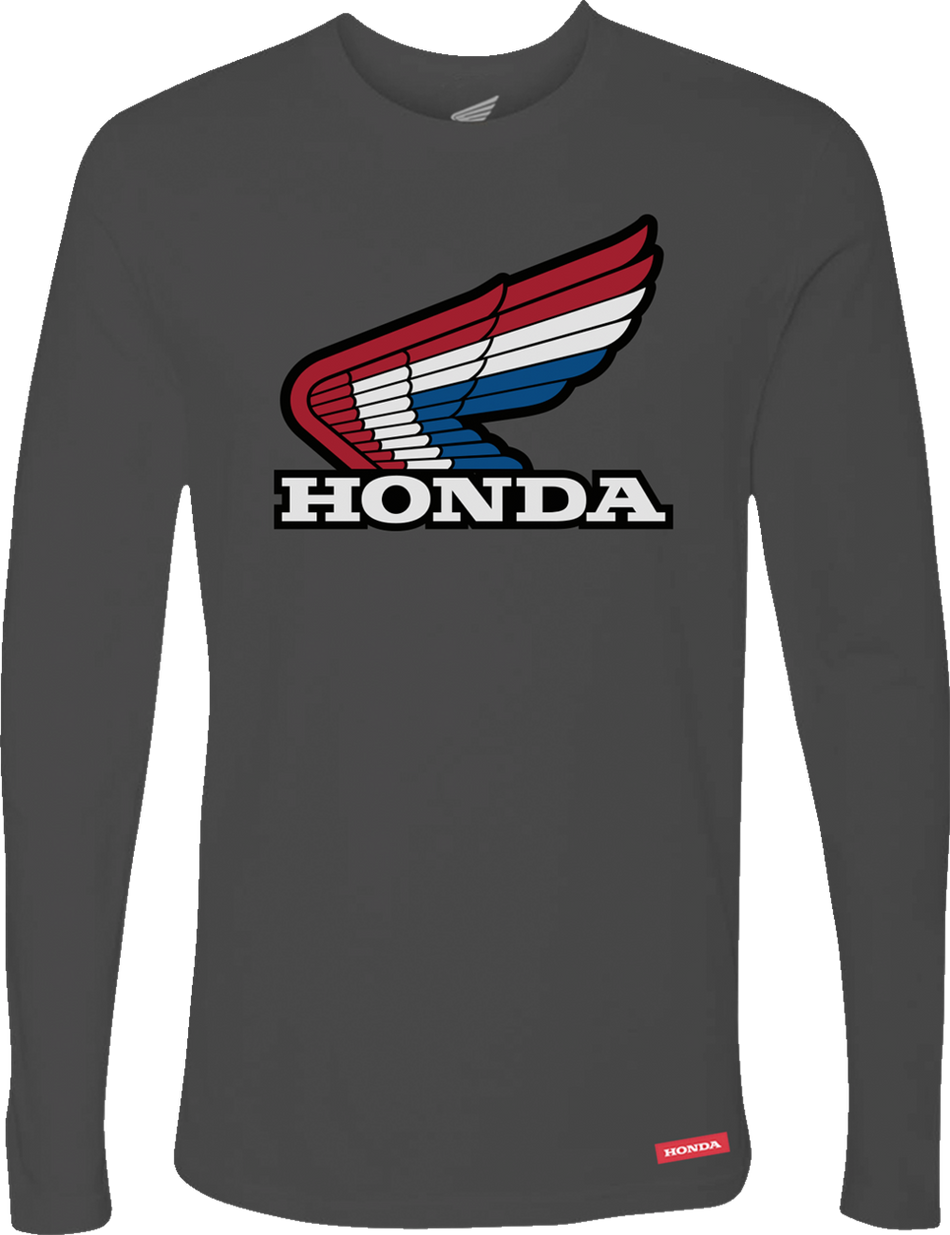 HONDA APPAREL Honda Wing Long-Sleeve T-Shirt - Charcoal - Small NP21S-M3023-S