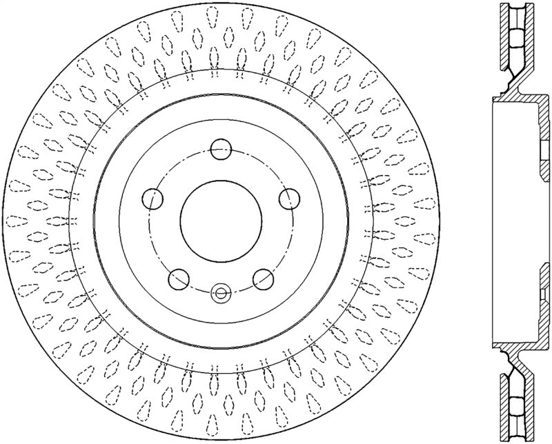 StopTech Slotted & Drilled Sport Brake Rotor 127.62119L