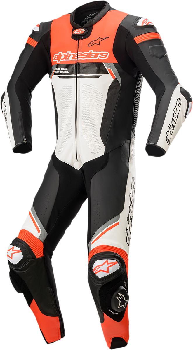 ALPINESTARS Missile Ignition v2 1-Piece Suit - Black/White/Red Fluorescent - US 48 / EU 58 3150222-1231-58