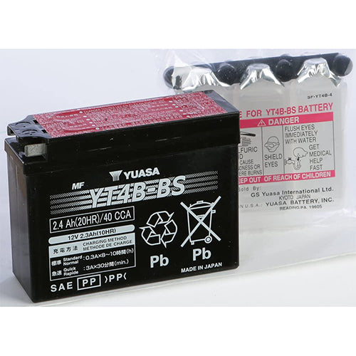 Yuasa Yt4b-Bs Maintenance Free12 Volt Battery 920242