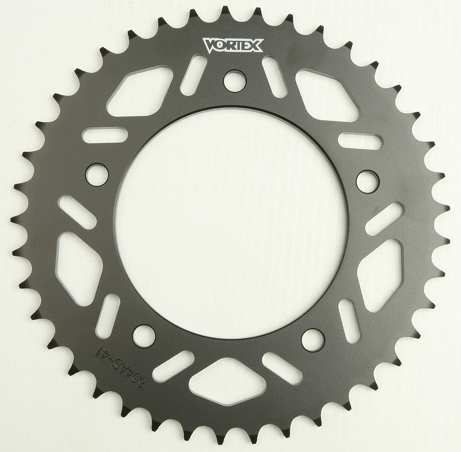 VORTEX Rear Sprocket Steel 41t-520 Blk Yam 654AS-41