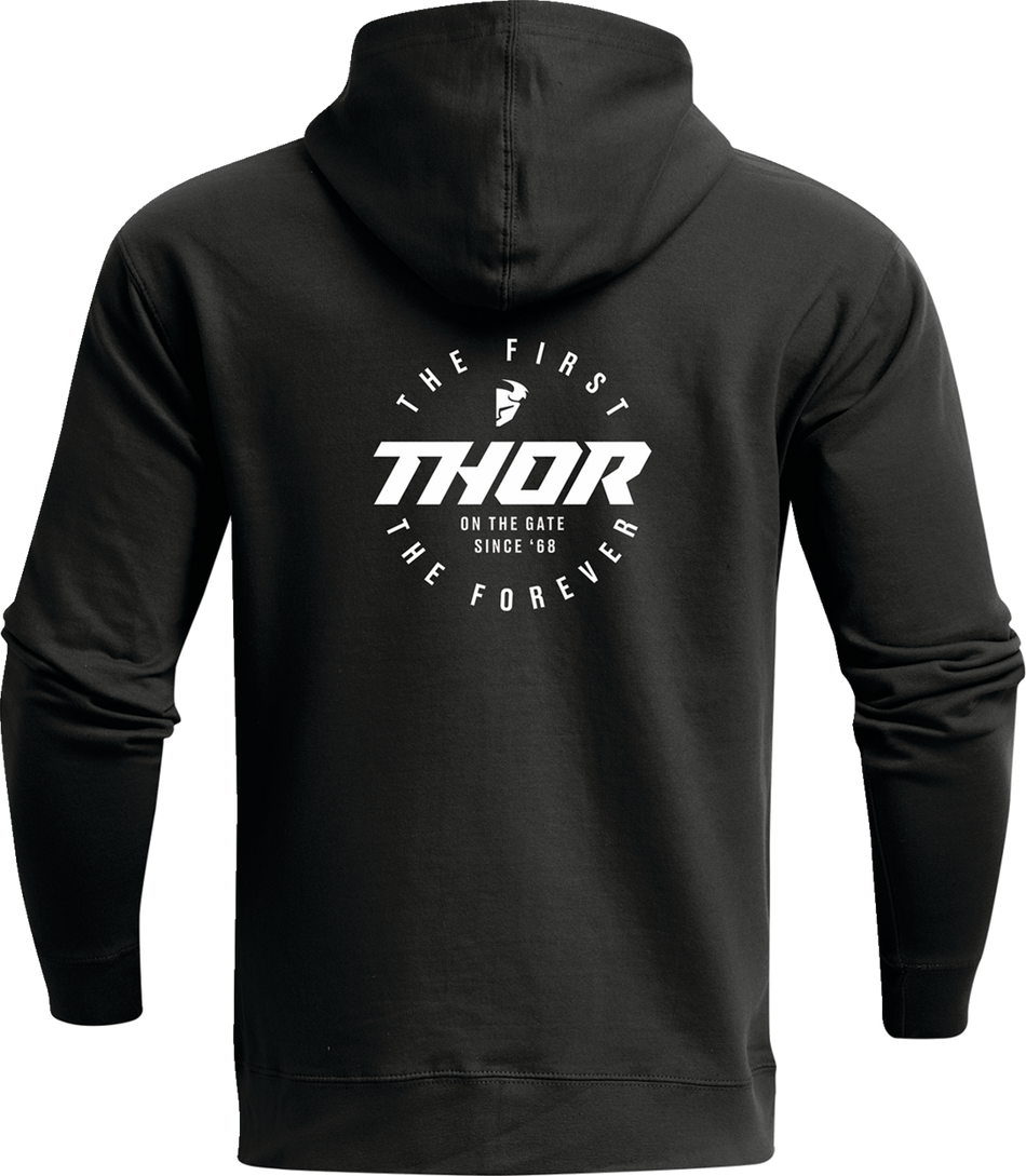 THOR Stadium Zip-Up Hooded Sweatshirt - Black - Large 3050-6318