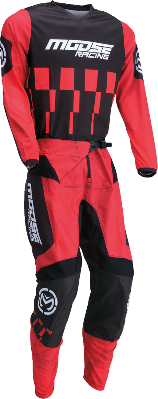 MOOSE RACING Qualifier Jersey - Red/Black - Medium 2910-7551