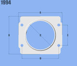 Vibrant MAF Sensor Adapter Plate for Subaru applications use w/ 3in Inlet I.D. filters only 1994