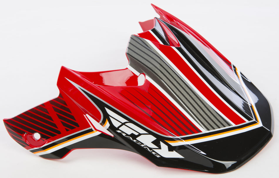 FLY RACING F2 Carbon Canard Visor Red/Black F2 VISOR CANARD RD/B