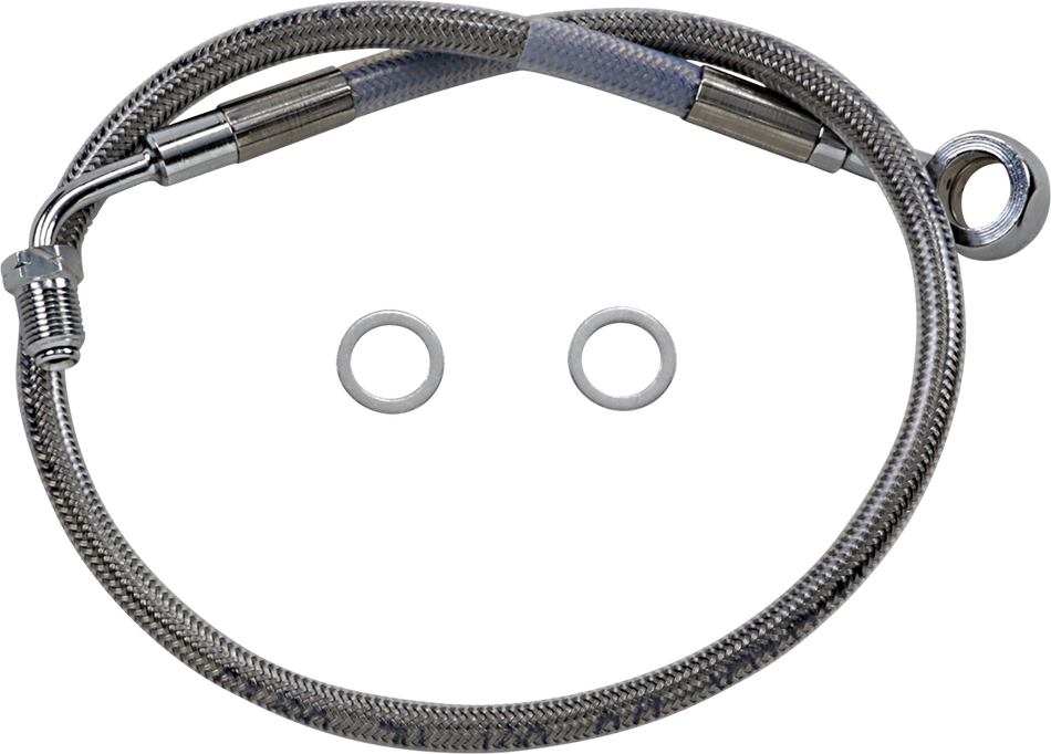 DRAG SPECIALTIES Brake Line - Front (Upper) - Stainless Steel 618631