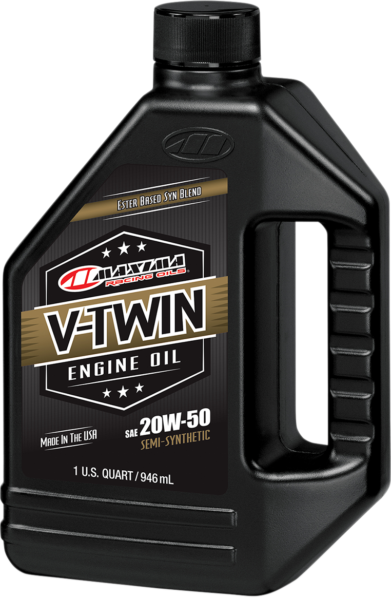 MAXIMA RACING OIL V-Twin Semi-Synthetic Engine Oil - 20W-50 - 1L 30-14901