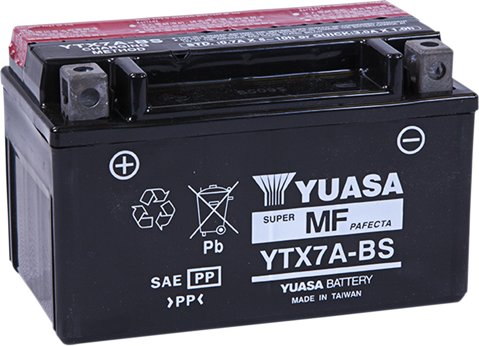 YUASA AGM Battery - YTX7A-BS .33 L YUAM32X7A