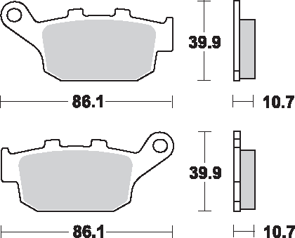 SBS LS Brake Pads - 614LS 614LS