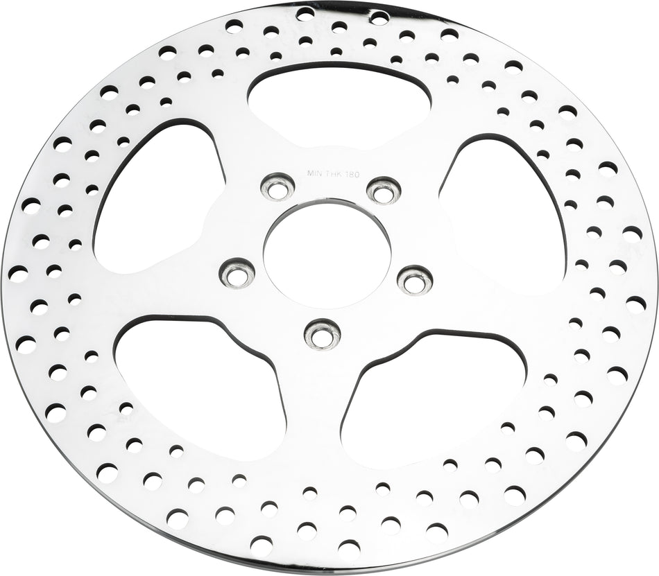 HARDDRIVE 5 Spoke Brake Rotor Front 11.5 Ss Polished 2.22id 144604