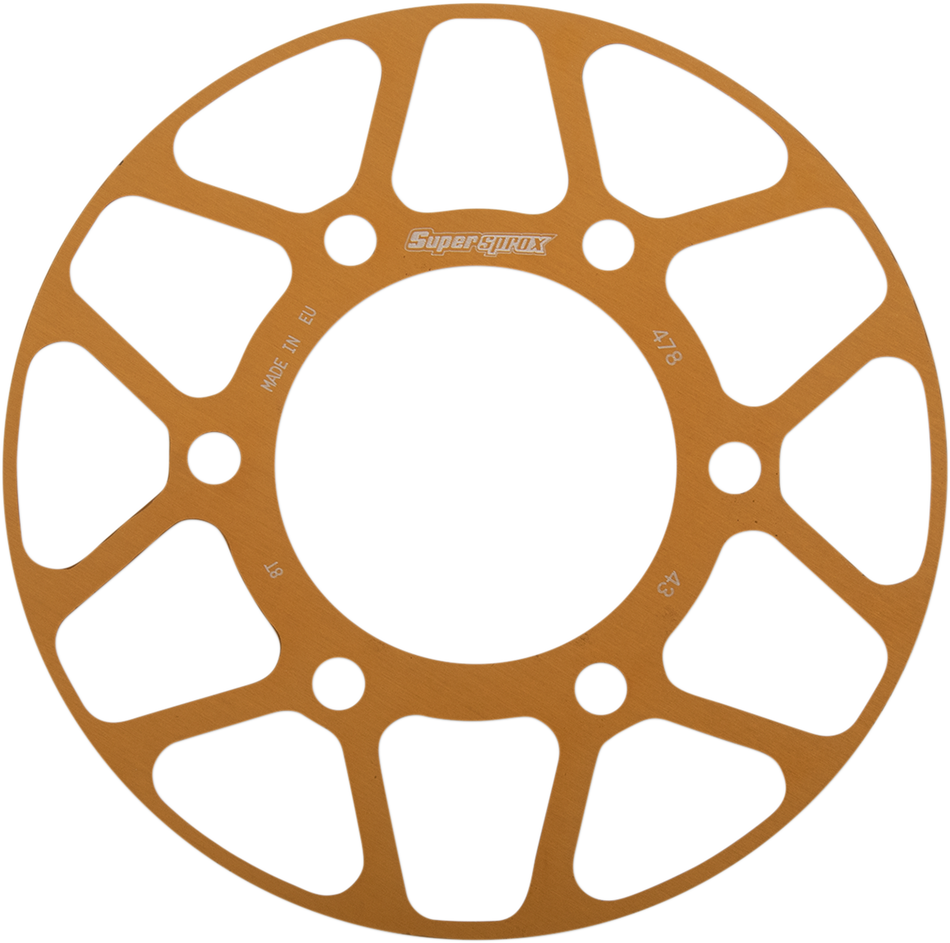 SUPERSPROX Edge Rear Sprocket Insert - Gold RACD-478-43-GLD