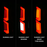 ANZO 2015-2020 Chevrolet Tahoe LED Tail Lights w/ Light Bar Black Housing Somke Lens 311375